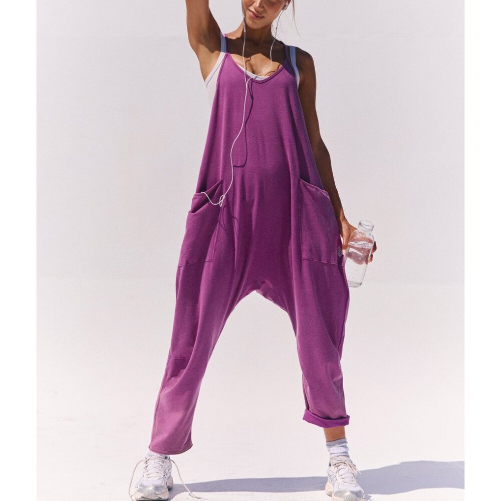 🌙FP MOVEMENT Hot Shot Onesie / Deep Mulberry🌙